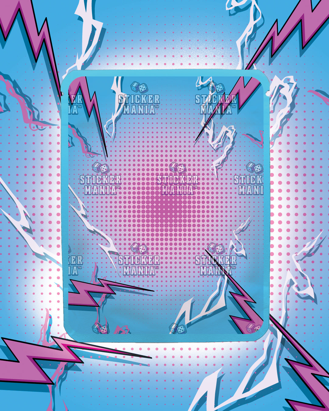 Fizzies Cotton Candy | Pre-Made Sticker Bag | 3.5g