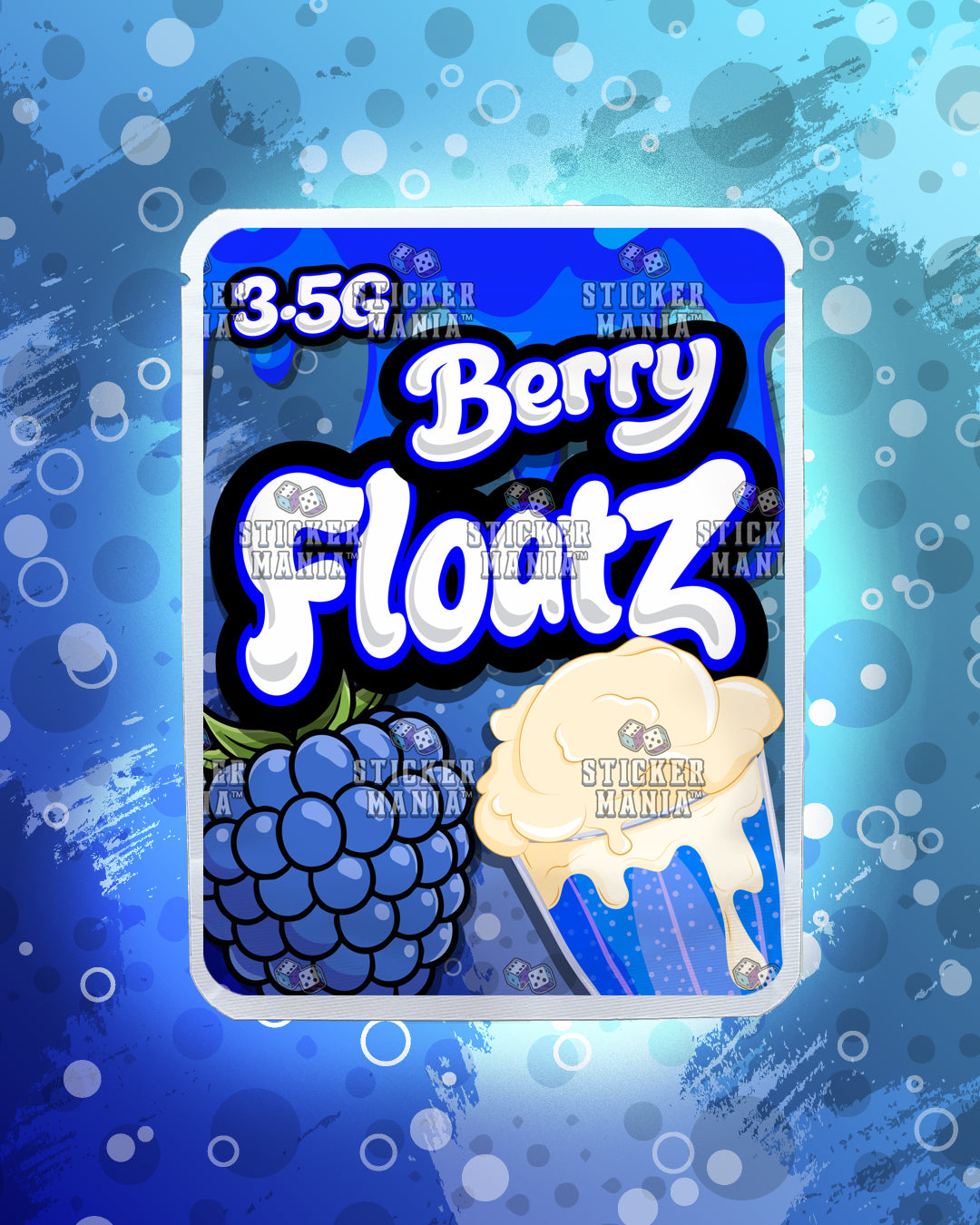 Floatz Berry | Pre-Made Sticker Bag | 3.5g