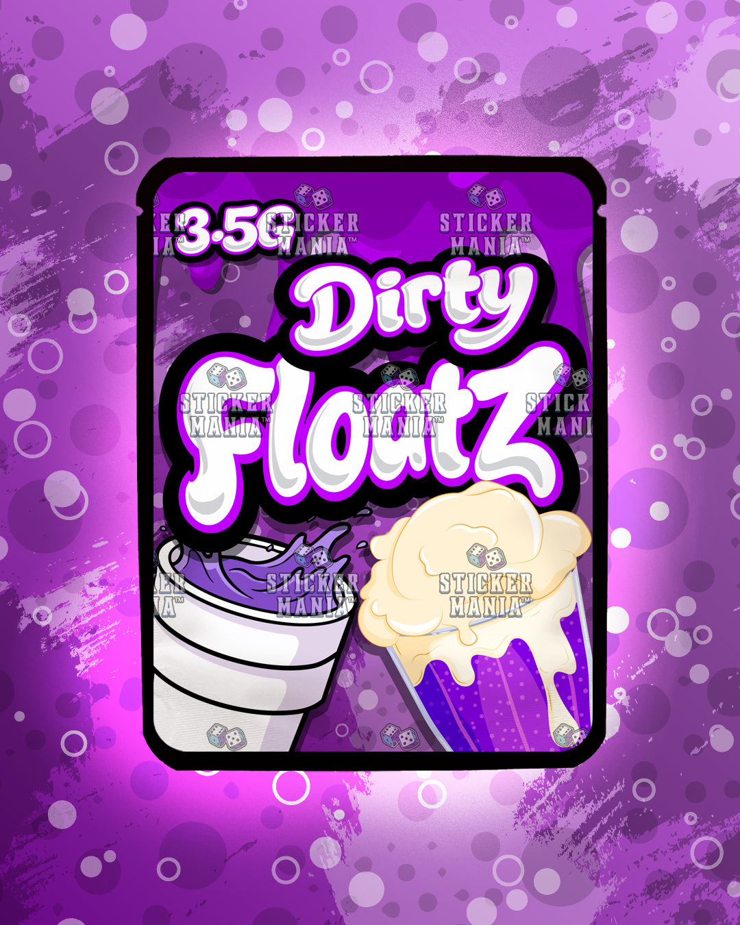 Floatz Dirty | Pre-Made Sticker Bag | 3.5g