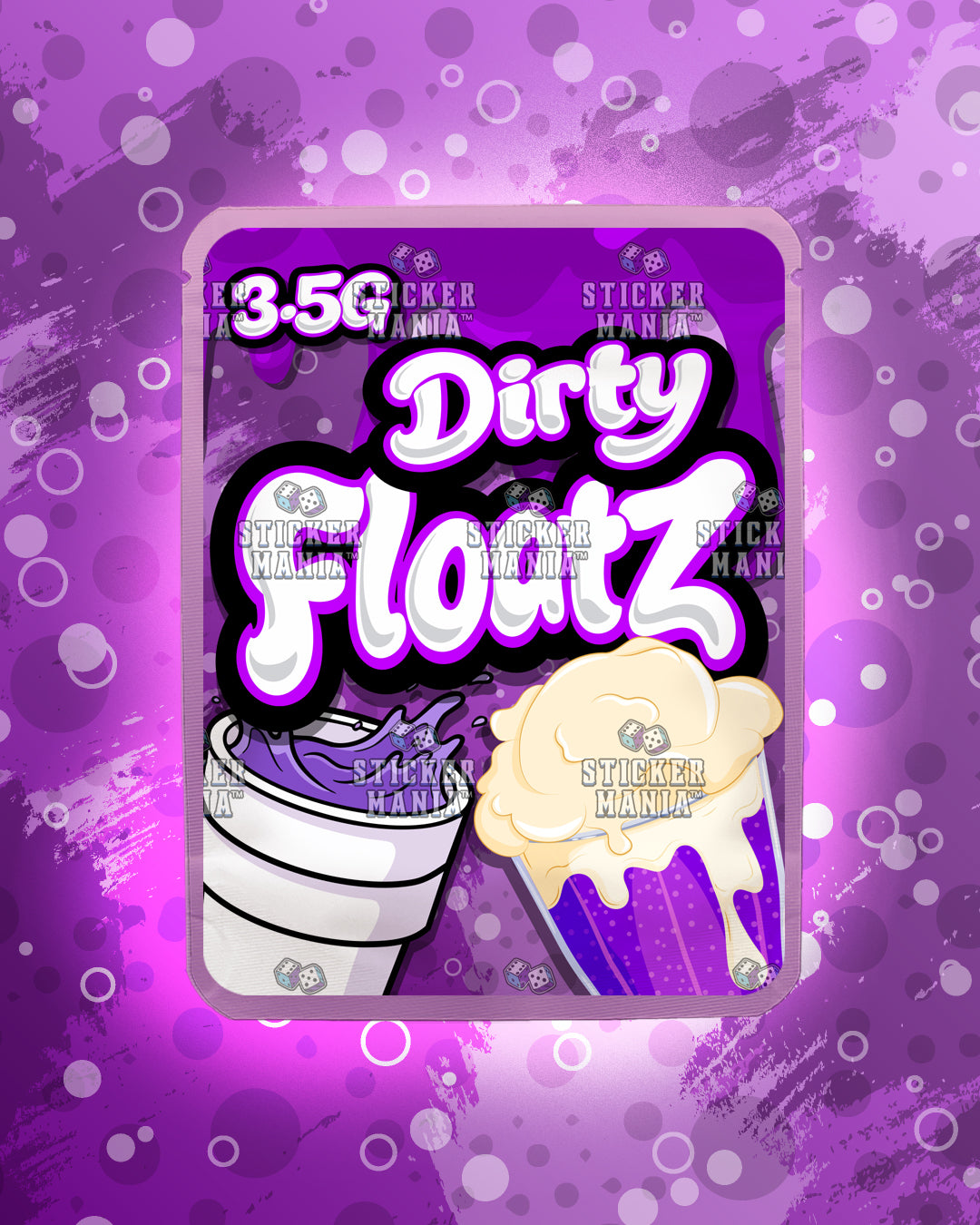 Floatz Dirty | Pre-Made Sticker Bag | 3.5g