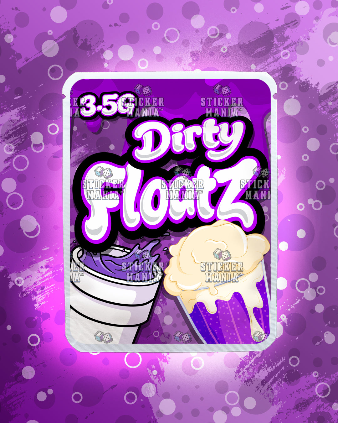 Floatz Dirty | Pre-Made Sticker Bag | 3.5g