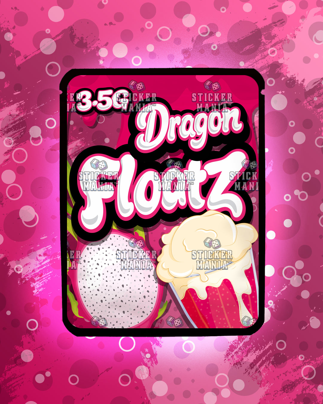Floatz Dragon | Pre-Made Sticker Bag | 3.5g