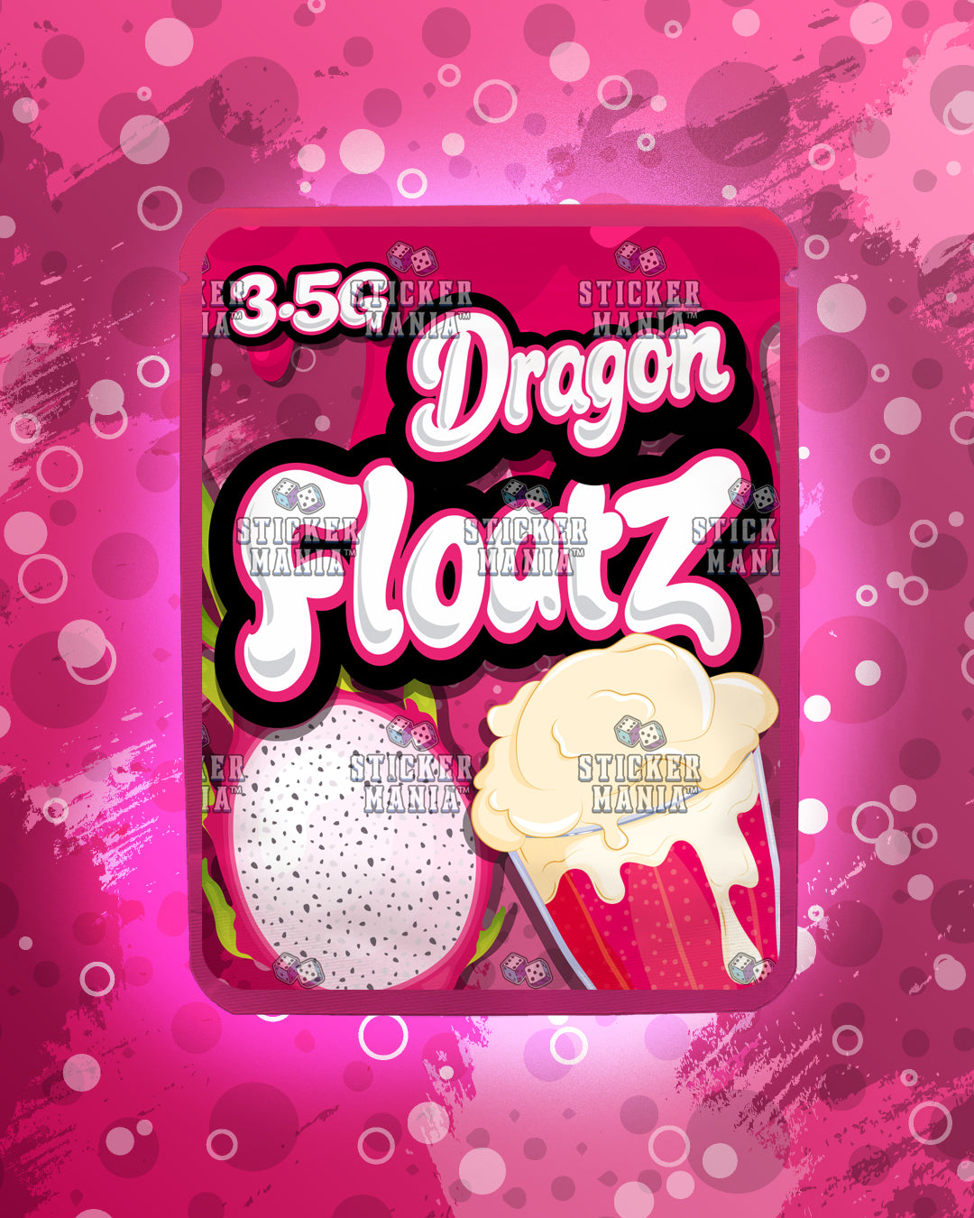 Floatz Dragon | Pre-Made Sticker Bag | 3.5g