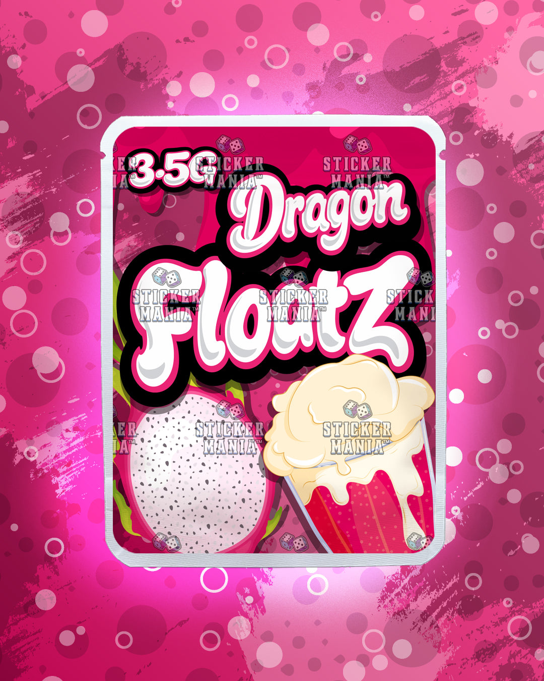 Floatz Dragon | Pre-Made Sticker Bag | 3.5g