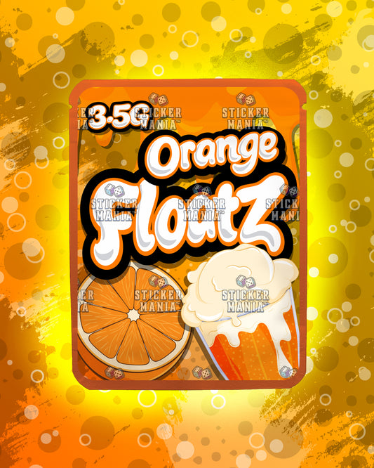 Floatz Orange | Pre-Made Sticker Bag | 3.5g