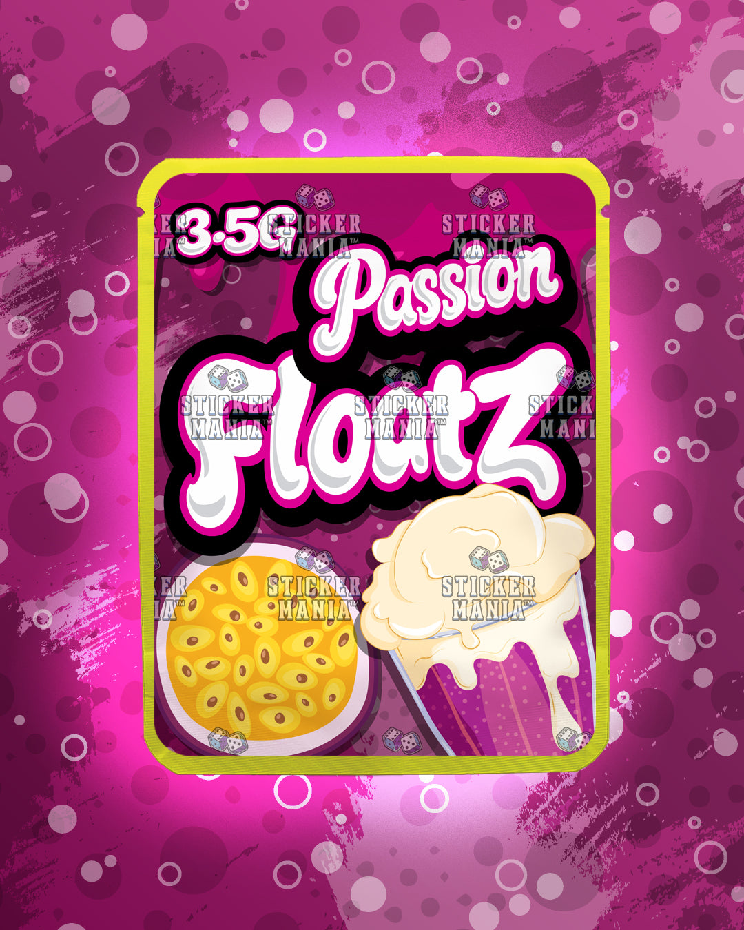 Floatz Passion | Pre-Made Sticker Bag | 3.5g