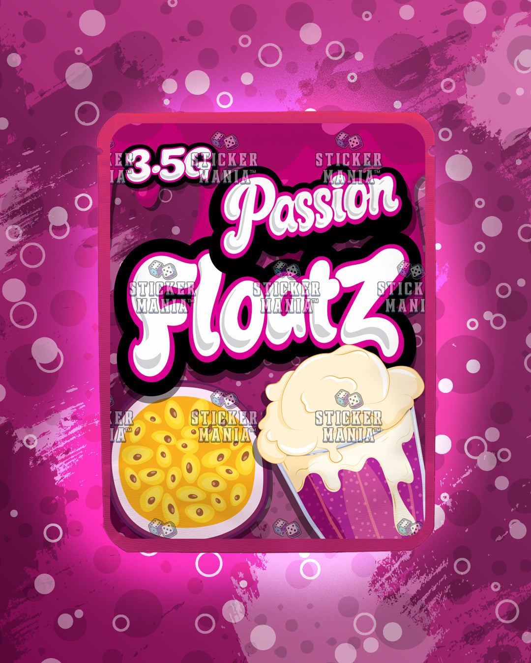 Floatz Passion | Pre-Made Sticker Bag | 3.5g