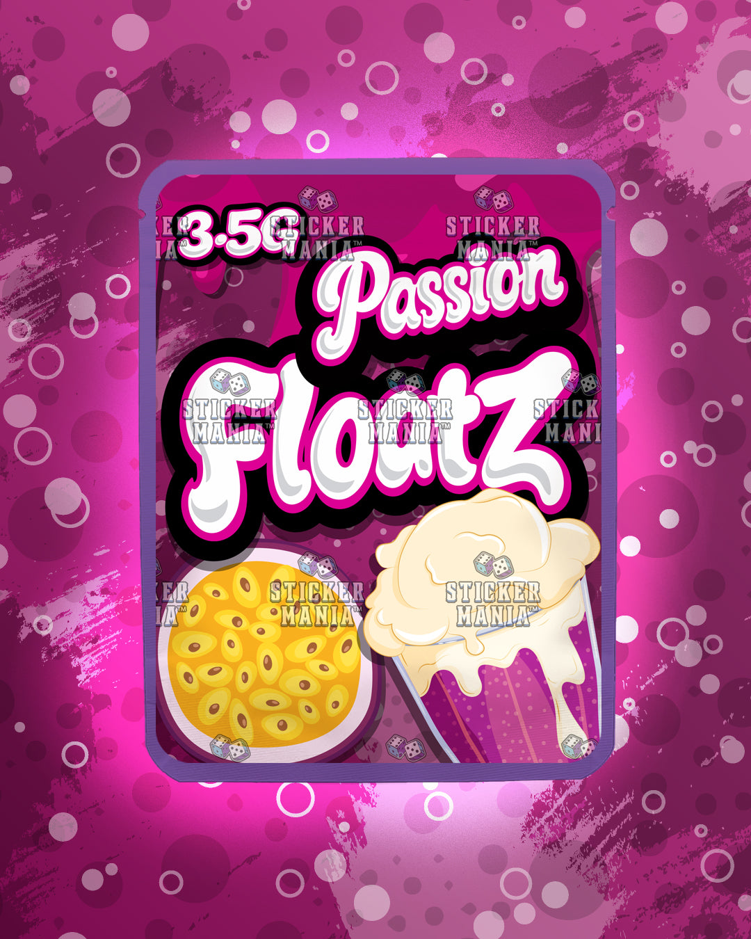 Floatz Passion | Pre-Made Sticker Bag | 3.5g