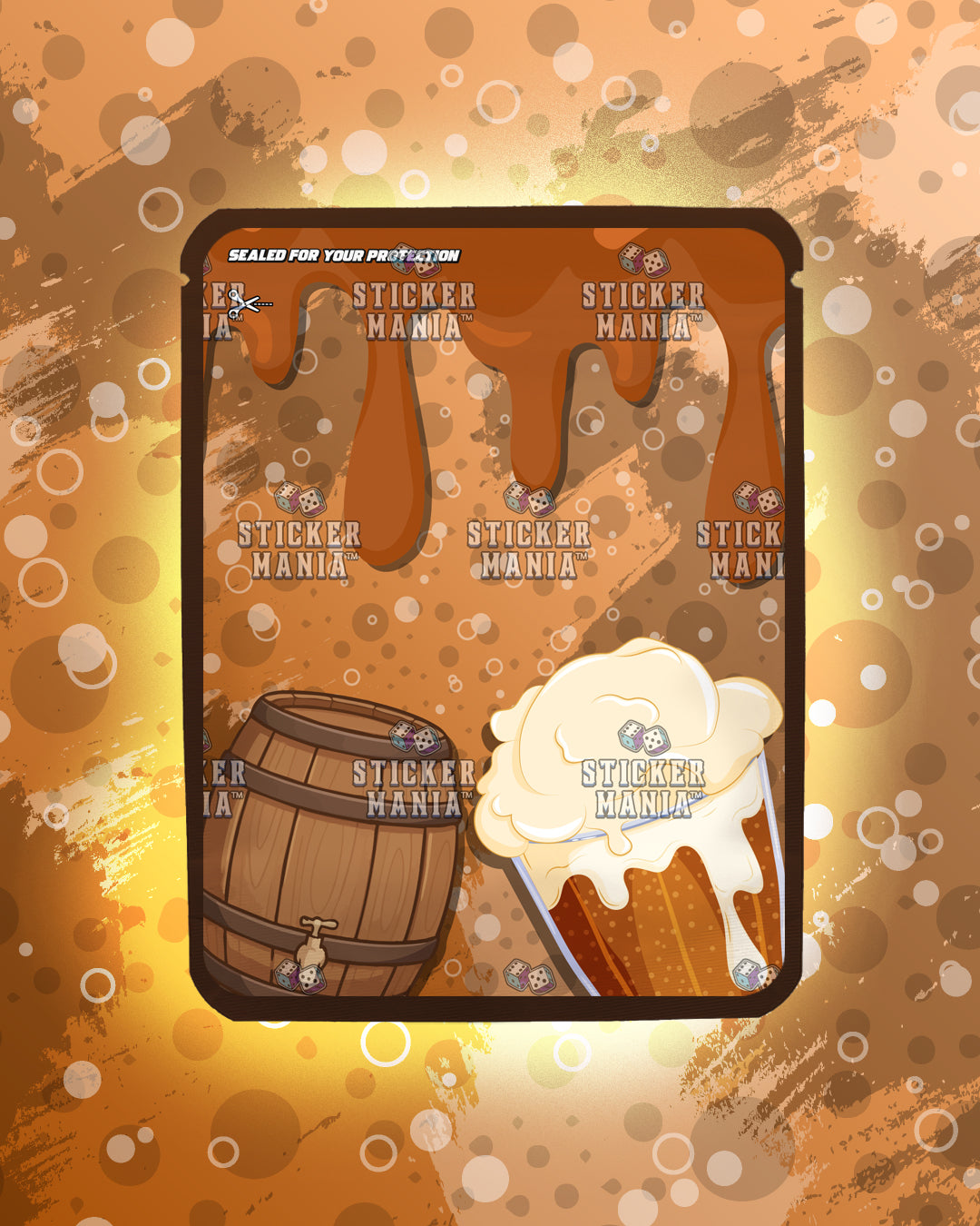 Floatz Root Beer  | Pre-Made Sticker Bag | 3.5g