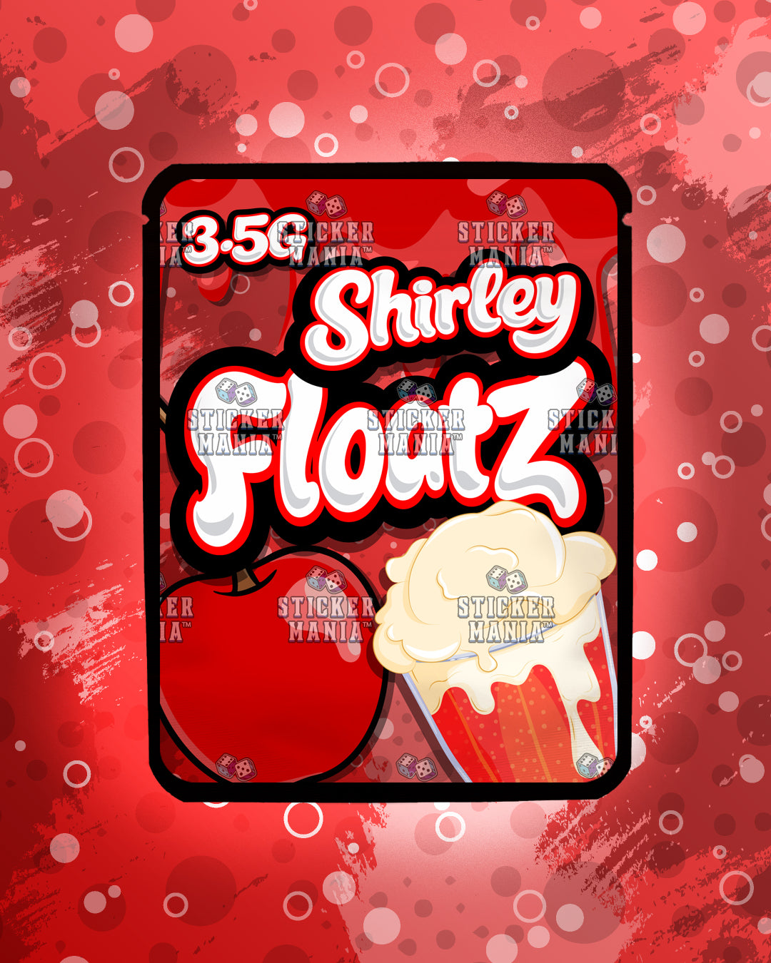 Floatz Shirley | Pre-Made Sticker Bag | 3.5g