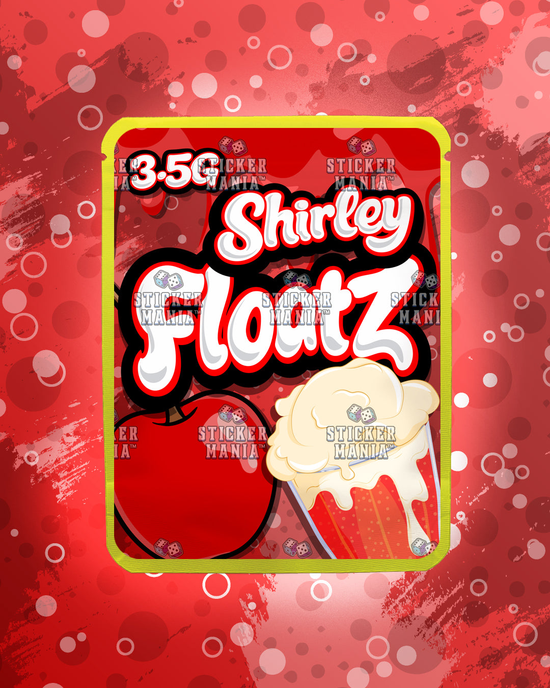 Floatz Shirley | Pre-Made Sticker Bag | 3.5g
