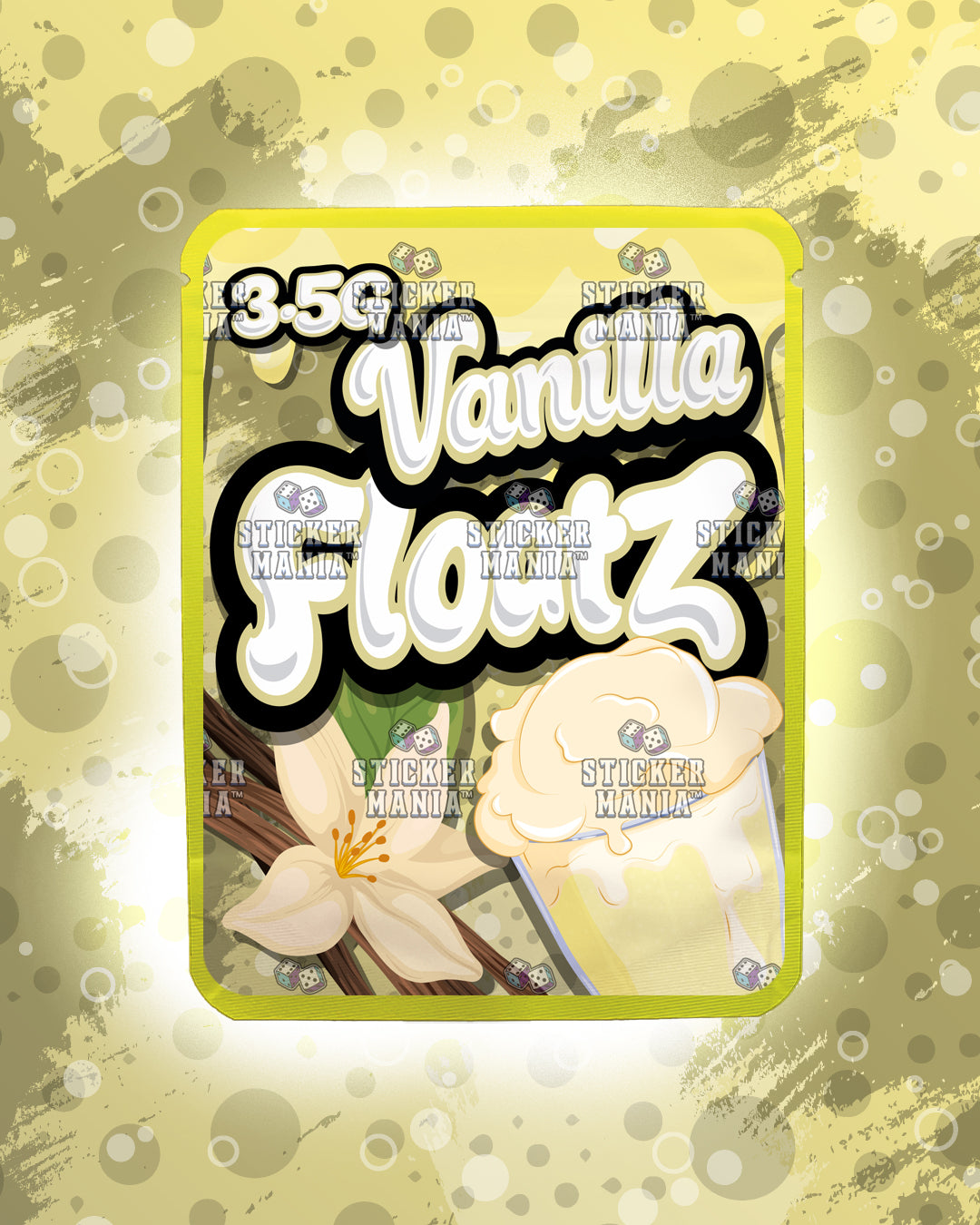 Floatz Vanilla | Pre-Made Sticker Bag | 3.5g