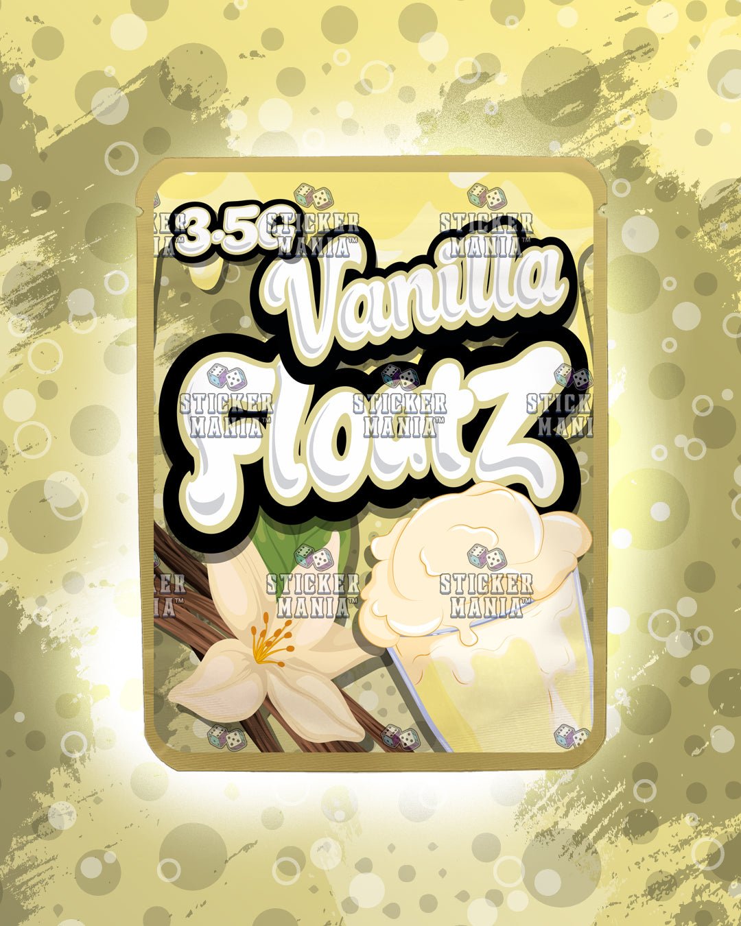 Floatz Vanilla | Pre-Made Sticker Bag | 3.5g