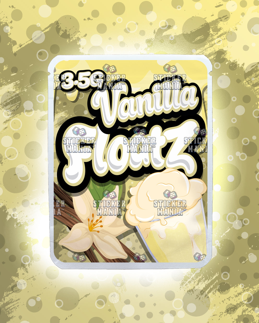 Floatz Vanilla | Pre-Made Sticker Bag | 3.5g