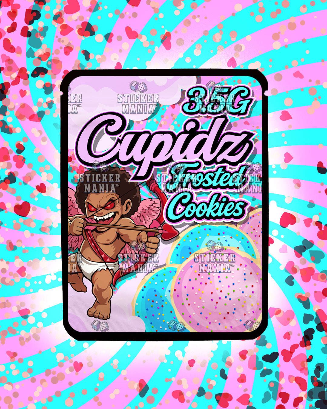 Cupidz Frosted Cookies | Pre-Made Sticker Bag | 3.5g