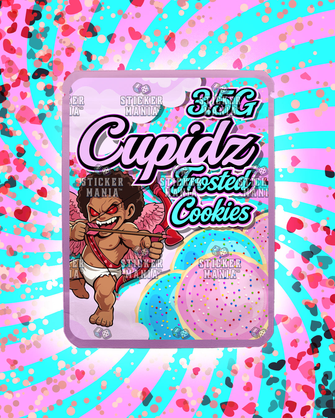 Cupidz Frosted Cookies | Pre-Made Sticker Bag | 3.5g