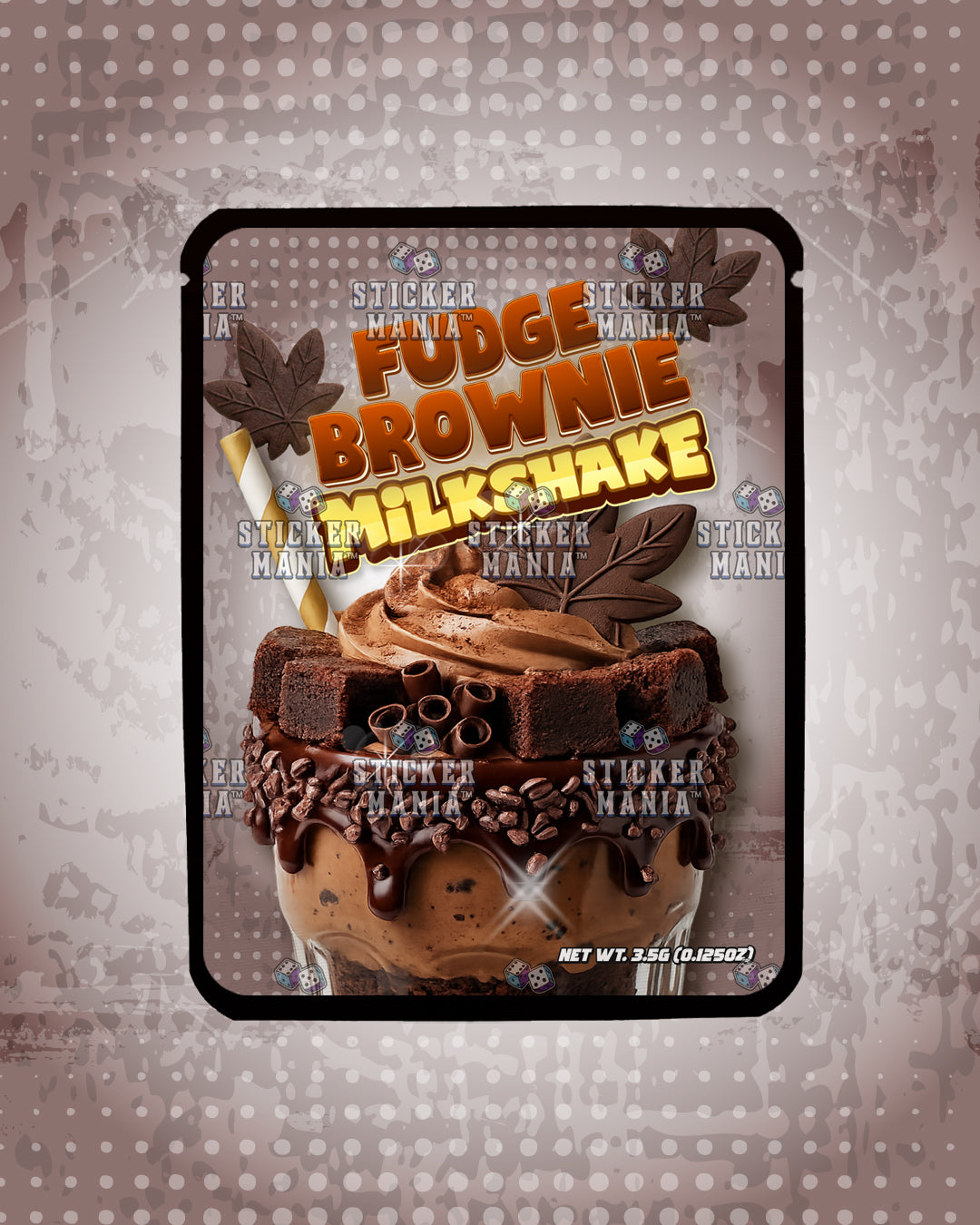 Milkshake Fudge Brownie | Pre-Made Sticker Bag | 3.5g