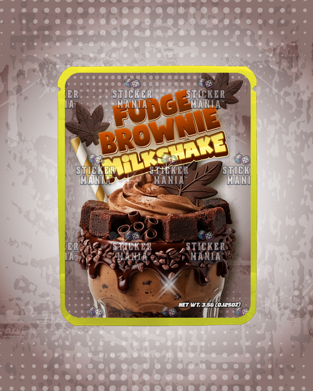 Milkshake Fudge Brownie | Pre-Made Sticker Bag | 3.5g