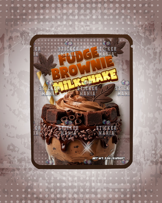 Milkshake Fudge Brownie | Pre-Made Sticker Bag | 3.5g