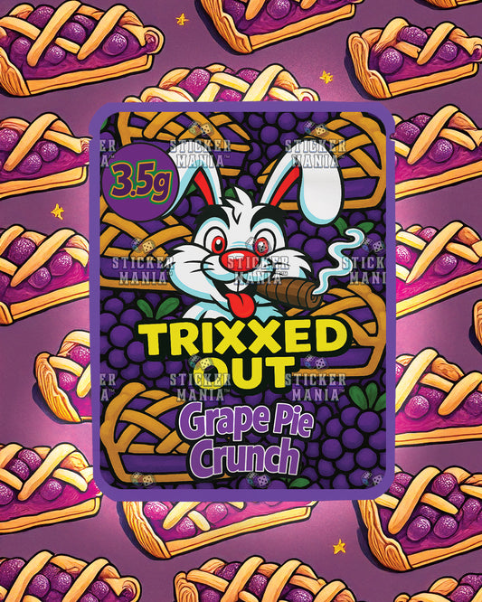 Trixxed Out - Grape Pie Crunch | Pre-Made Sticker Bag | 3.5g