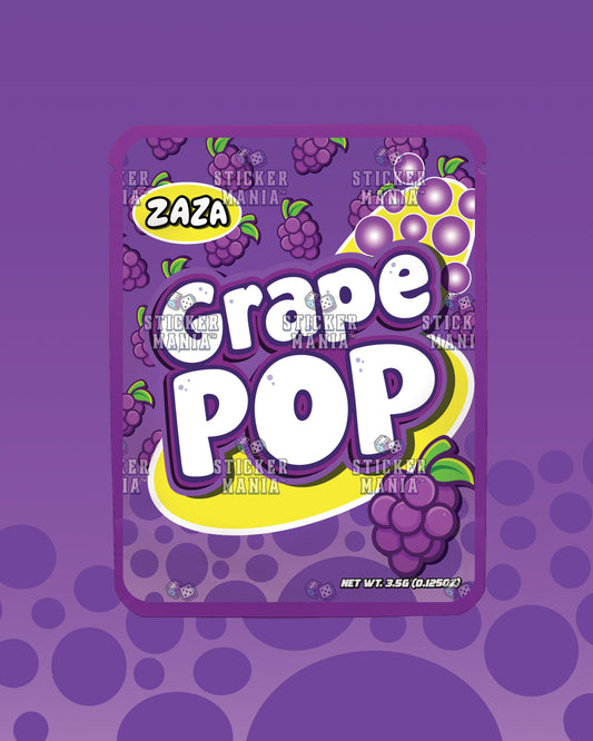 Grape Pop | Pre-Made Sticker Bag | 3.5g