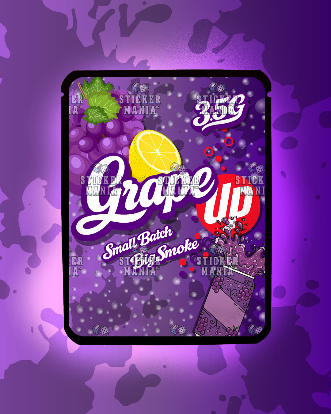 Grape Up | Pre-Made Sticker Bag | 3.5g