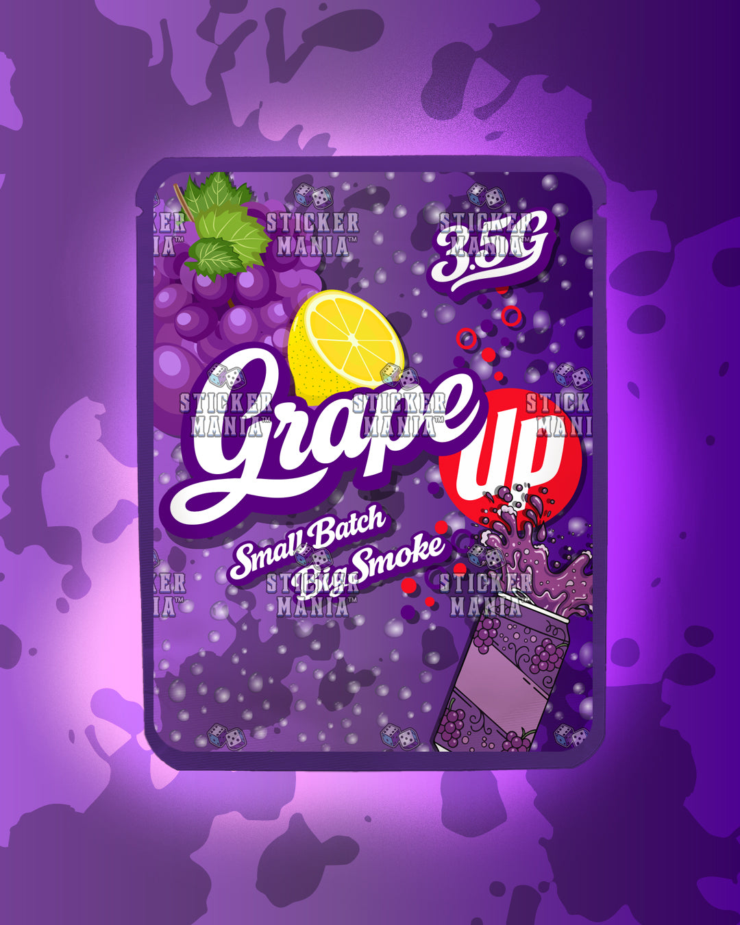 Grape Up | Pre-Made Sticker Bag | 3.5g