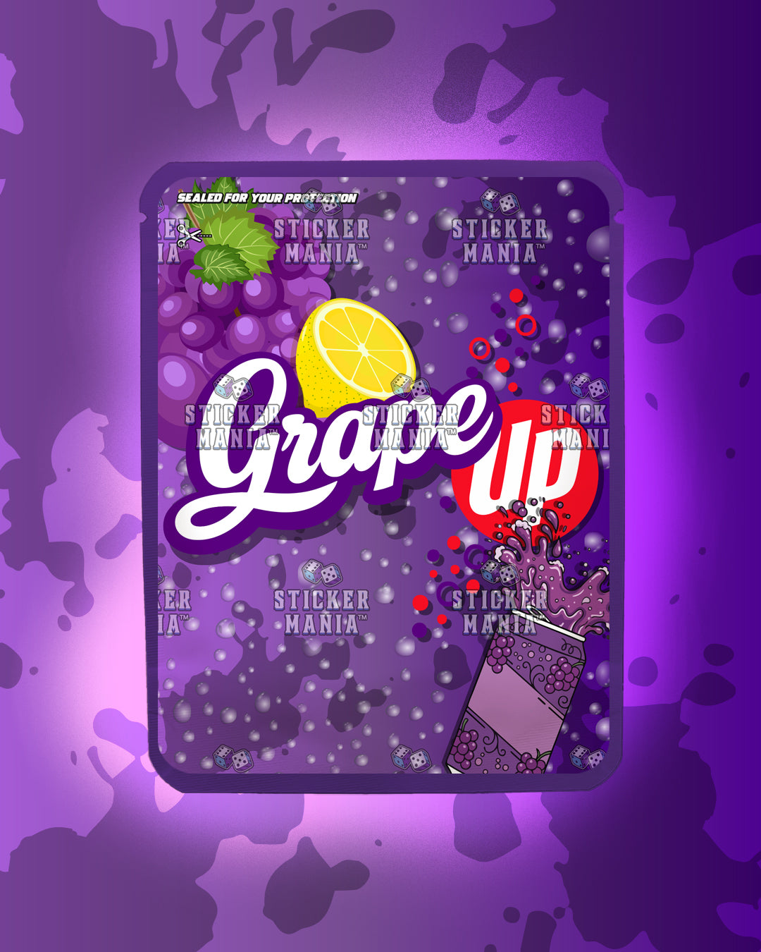 Grape Up | Pre-Made Sticker Bag | 3.5g
