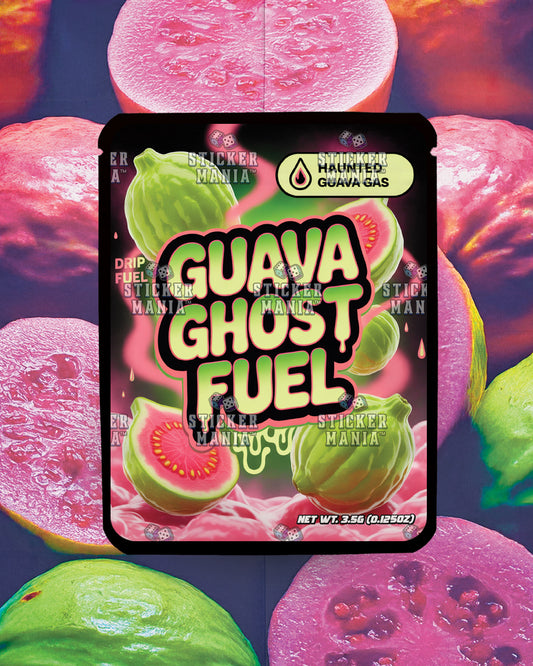 Guava Ghost Fuel | Pre-Made Sticker Bag | 3.5g