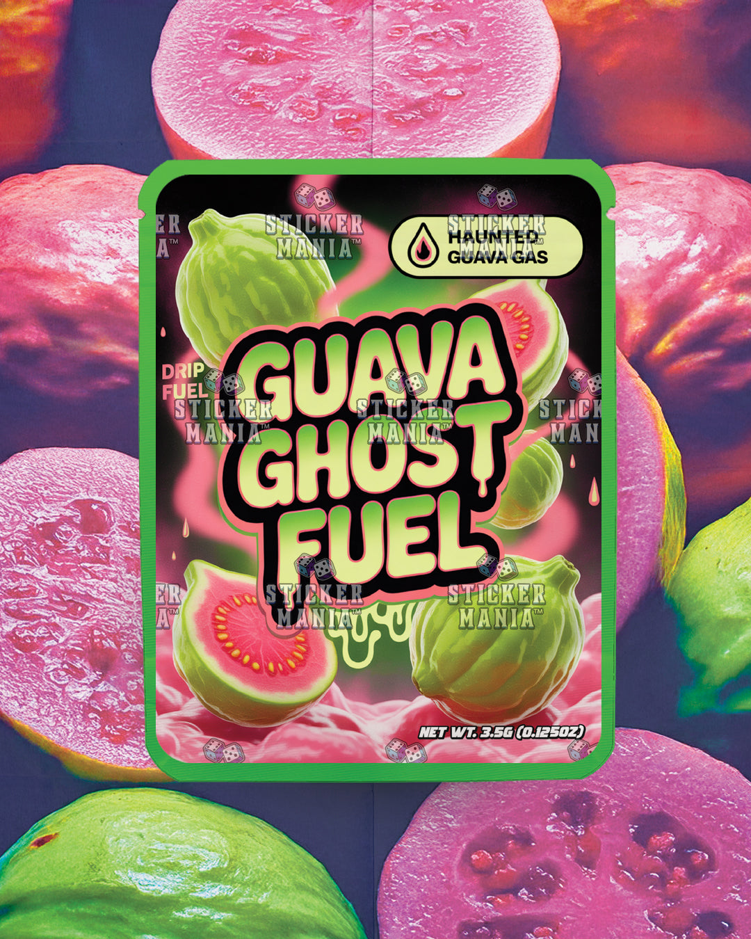 Guava Ghost Fuel | Pre-Made Sticker Bag | 3.5g