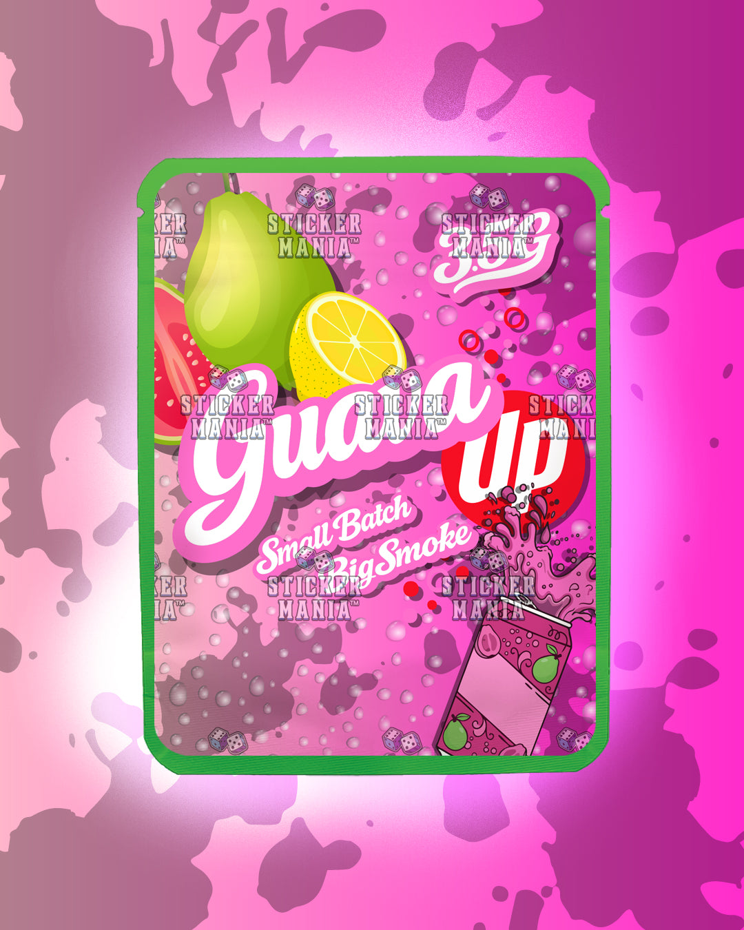 Guava Up | Pre-Made Sticker Bag | 3.5g