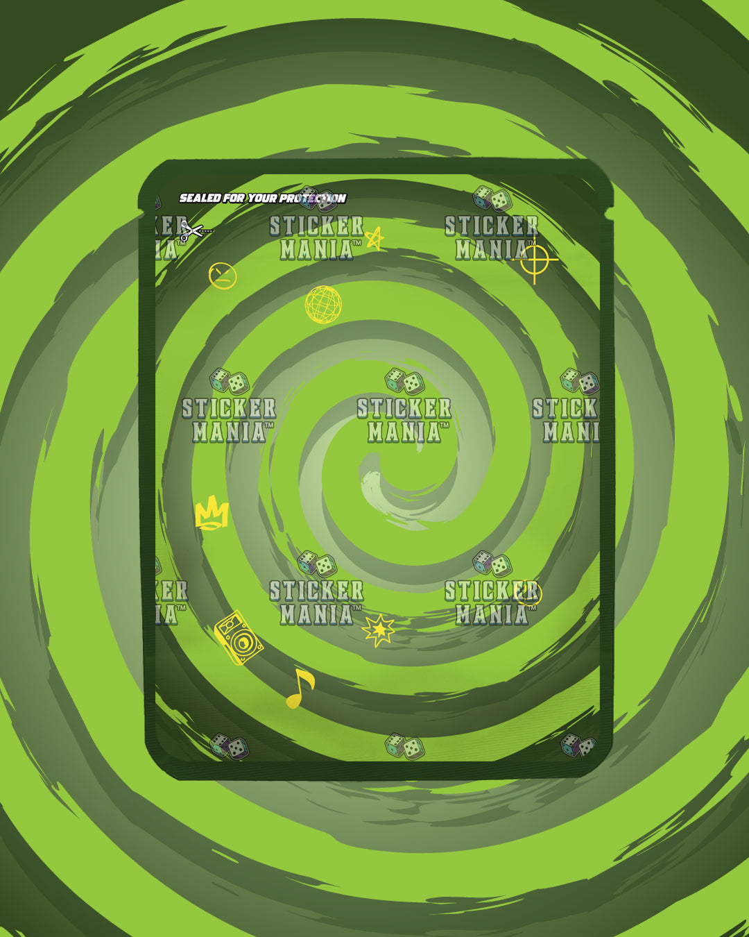 Gushy Drop Pop Apple Attack | Pre-Made Sticker Bag | 3.5g