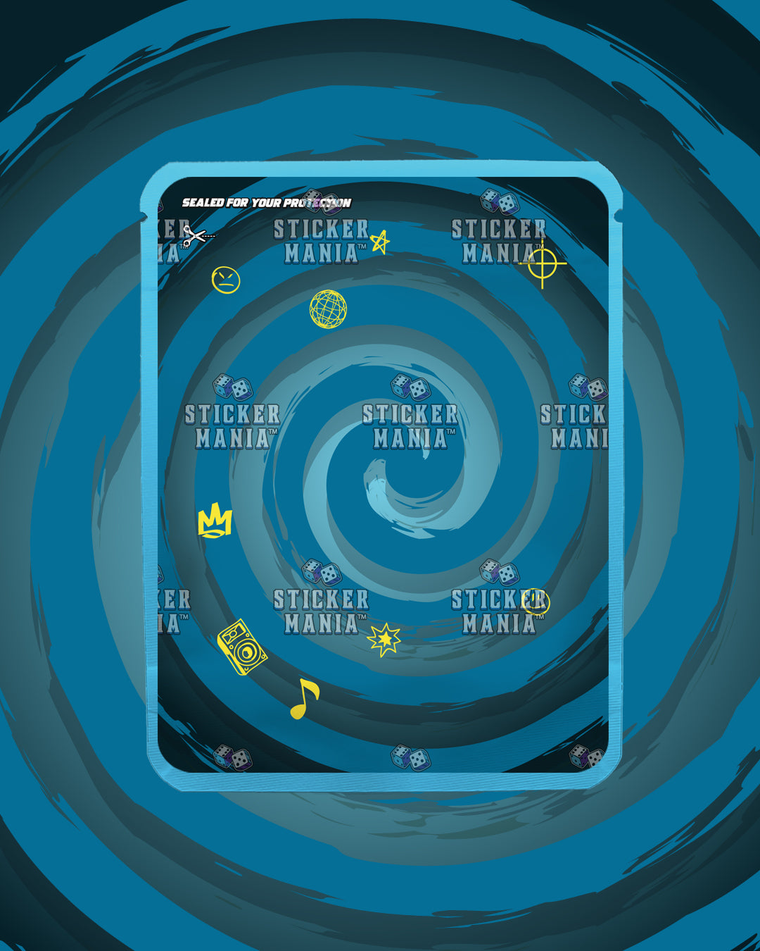 Gushy Drop Pop Blue Rebel | Pre-Made Sticker Bag | 3.5g