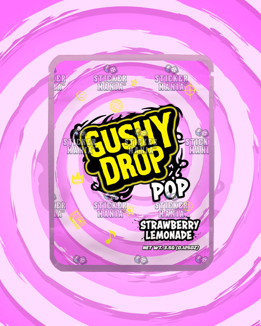 Gushy Drop Pop Strawberry Lemonade | Pre-Made Sticker Bag | 3.5g