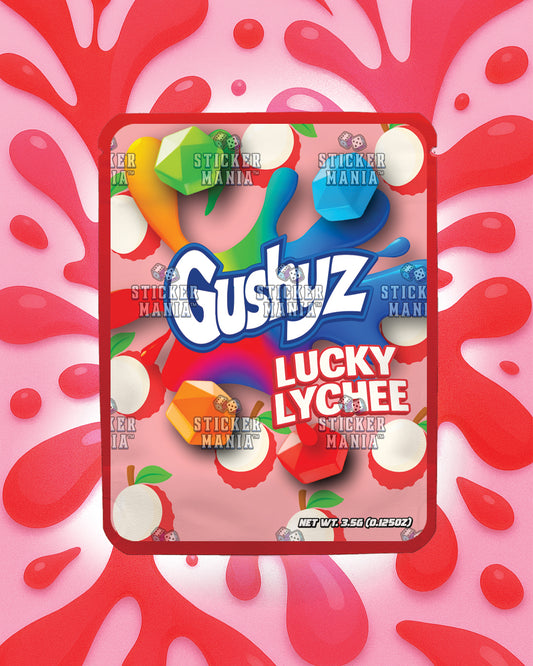 Gushyz Lucky Lychee | Pre-Made Sticker Bag | 3.5g