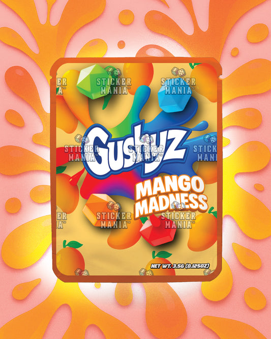 Gushyz Mango Madness | Pre-Made Sticker Bag | 3.5g