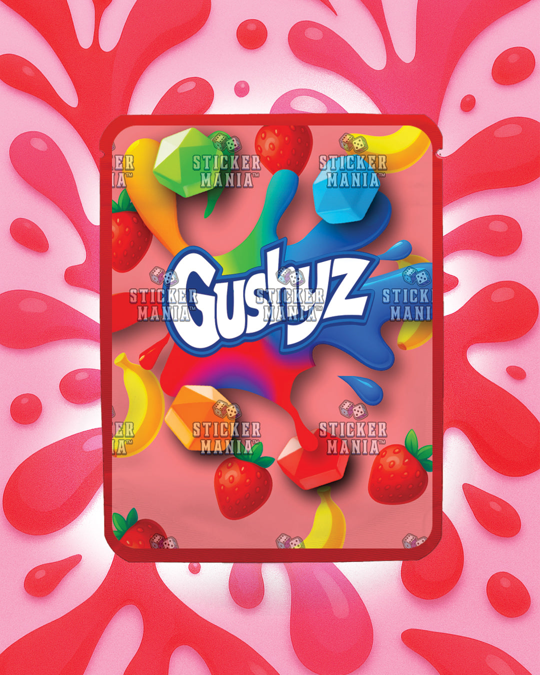 Gushyz Strawnana | Pre-Made Sticker Bag | 3.5g