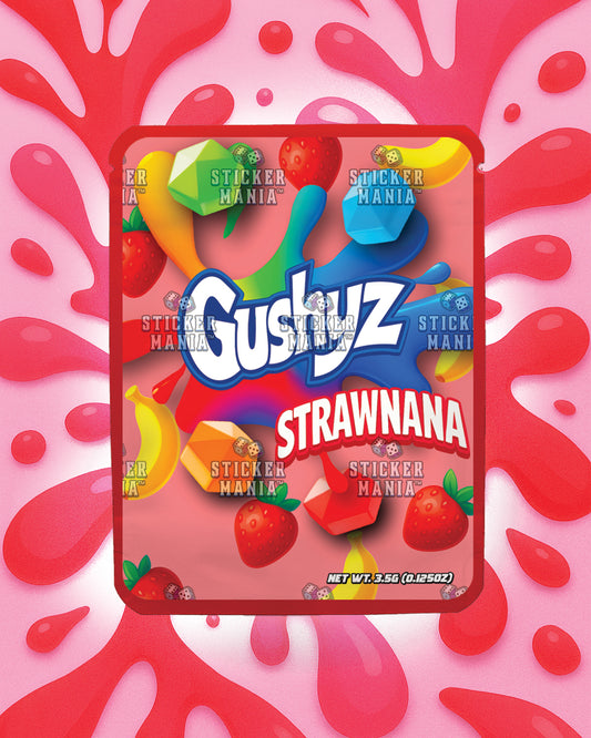 Gushyz Strawnana | Pre-Made Sticker Bag | 3.5g