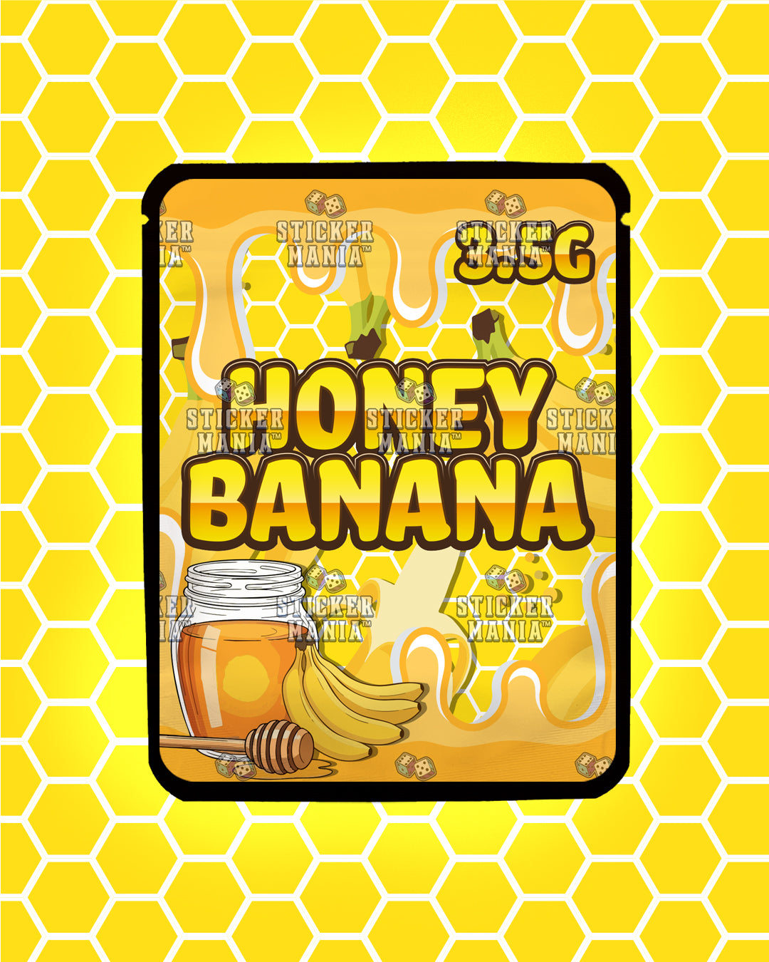 Honey Banana | Pre-Made Sticker Bag | 3.5g
