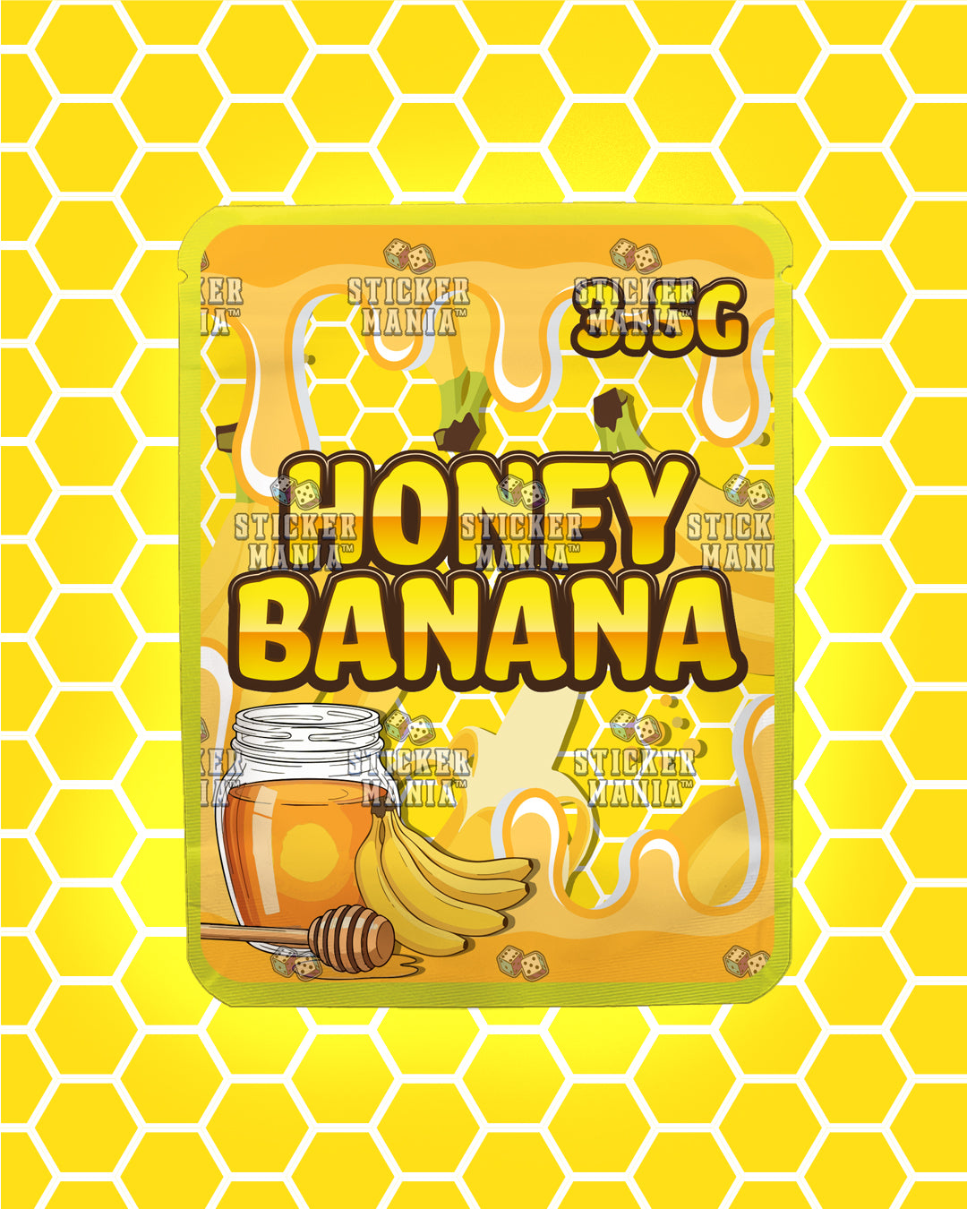 Honey Banana | Pre-Made Sticker Bag | 3.5g
