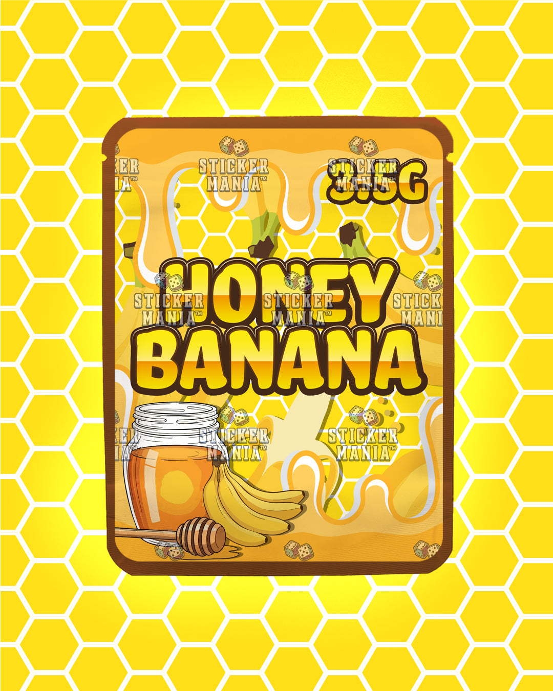 Honey Banana | Pre-Made Sticker Bag | 3.5g