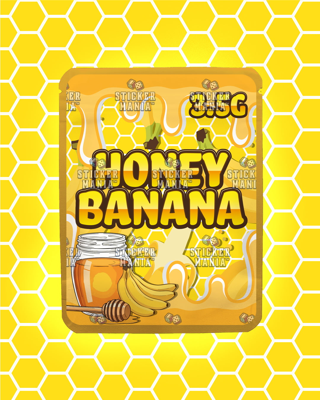 Honey Banana | Pre-Made Sticker Bag | 3.5g
