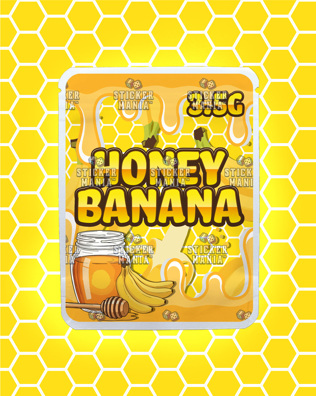 Honey Banana | Pre-Made Sticker Bag | 3.5g