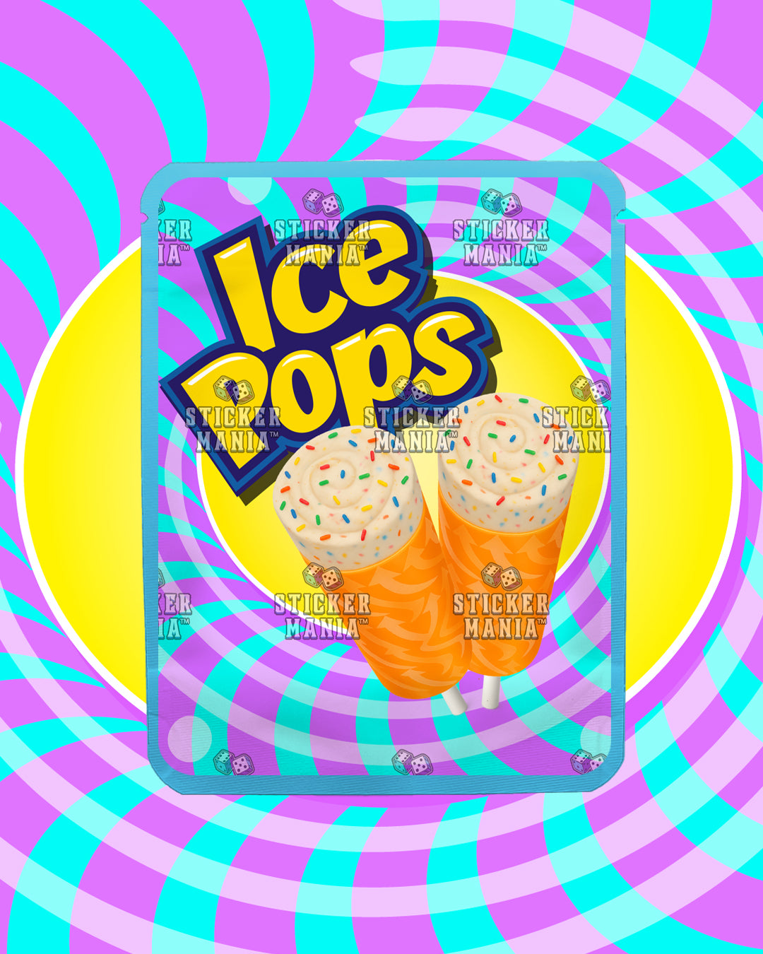 Ice Pops Birthday Cake | Pre-Made Sticker Bag | 3.5g