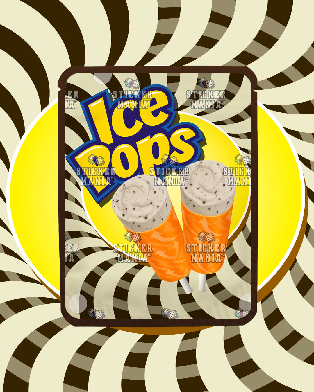 Ice Pops Cookies & Cream | Pre-Made Sticker Bag | 3.5g