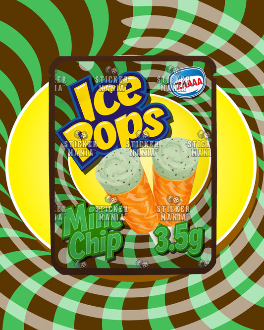 Ice Pops Mint Chip | Pre-Made Sticker Bag | 3.5g