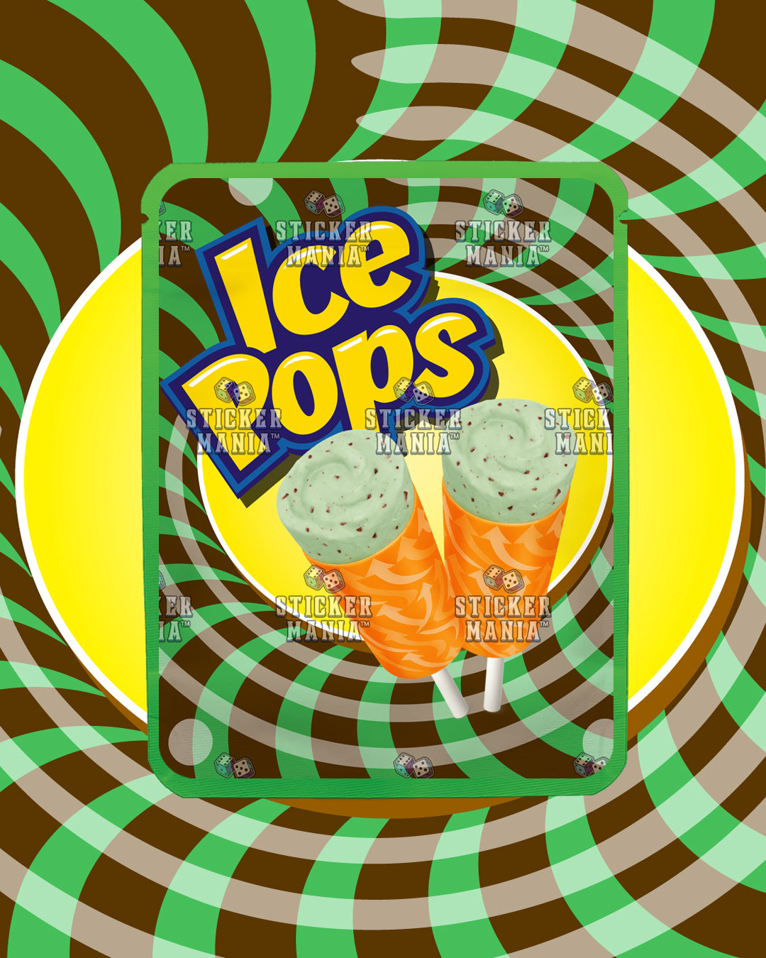 Ice Pops Mint Chip | Pre-Made Sticker Bag | 3.5g