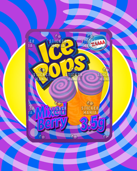 Ice Pops Mixed Berry | Pre-Made Sticker Bag | 3.5g