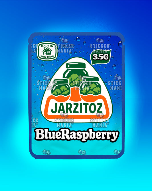 Jarzitoz Blue Raspberry | Pre-Made Sticker Bag | 3.5g