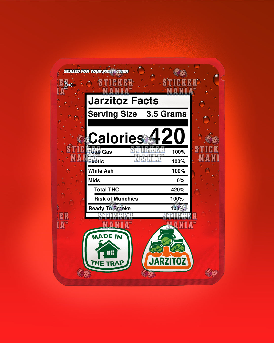 Jarzitoz Fruit Punch | Pre-Made Sticker Bag | 3.5g